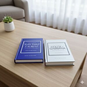 Dolce & Gabbana and Yves Saint Laurent Fashion Book Set